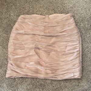 Lulu's Shimmering Blush Mini Skirt